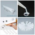 Xhbts 100 Plastic Caulking Gun Extender Nozzle Tip Tool For Sausage Caulk Nozzles Applicator Easy To Use White