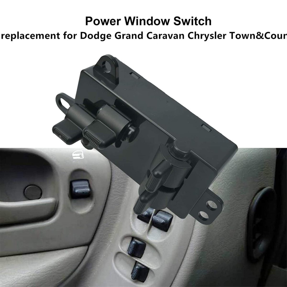 Master Power Window Switch Front Left Driver Side For 2004 2005 2006 2007 Town And Country One Touch Control 4685732ac
