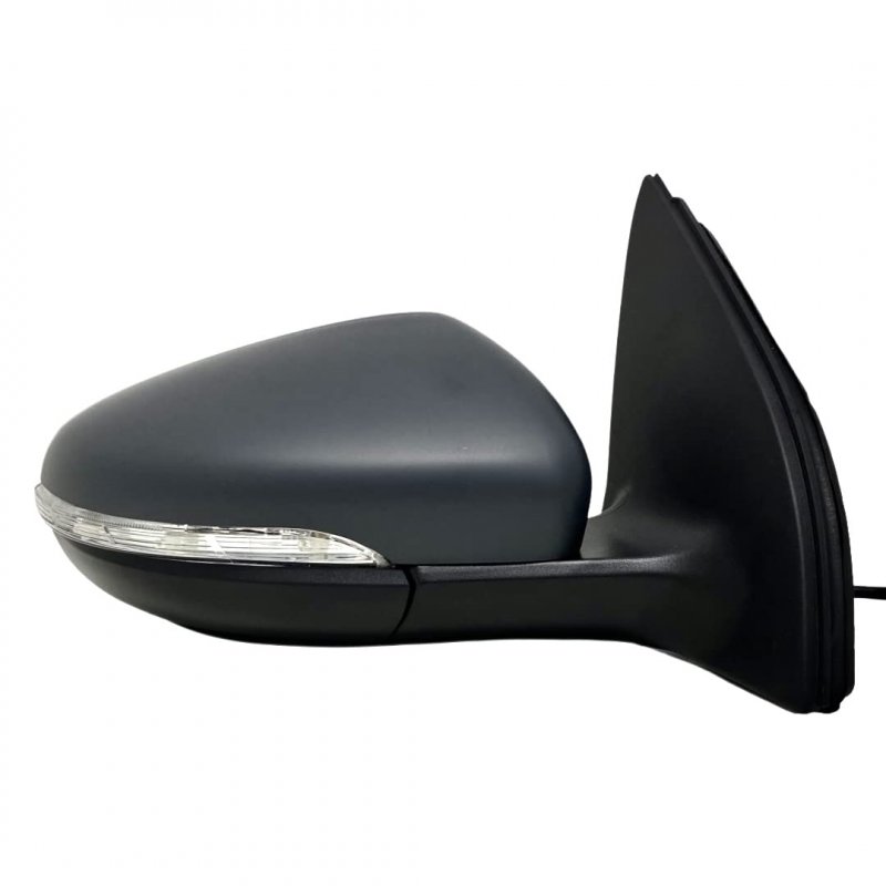 Spieg Vw1321134 Passenger Side Mirror Replacement For Volkswagen Golf 2010-2014 Power Heated Turn Signal Light Primed Cover