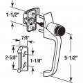 Prime-line K 5082 Black Push Button Latch With 1-1 2 In Hole Center 1 Set
