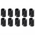 Uxcell 40pcs Wire Shelving Shelf Lock Clips Plastic For 3 4 Post Sleeves Replacements System Black