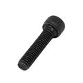Uxcell M6 X 25mm Alloy Steel Bolt Cap Point Hex Socket Head Screws Black 15pcs