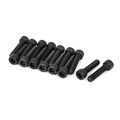 Uxcell M6 X 25mm Alloy Steel Bolt Cap Point Hex Socket Head Screws Black 15pcs