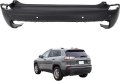 Rear Bumper Cover For Je-ep Cherokee 2019 2020 2021 2022 2023 W Sensor Holes Replacement 68407957aa Ch1100a49 