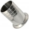 316 Stainless Steel Od 51mm 2 Sanitary Hose Barb Adapter Pipe Fitting Ss316 Fits Tri Clamp 64mm Ferrule