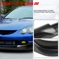 Auto Dynasty C-west Style Matte Black Front Bumper Lip Splitter Chin Spoiler Wing Body Kit Compatible With Acura Rsx 02-04