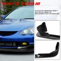 Auto Dynasty C-west Style Matte Black Front Bumper Lip Splitter Chin Spoiler Wing Body Kit Compatible With Acura Rsx 02-04