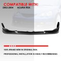 Auto Dynasty C-west Style Matte Black Front Bumper Lip Splitter Chin Spoiler Wing Body Kit Compatible With Acura Rsx 02-04