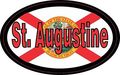 Stickertalk 4in X 2 5in Oval Florida Flag St Augustine Sticker 