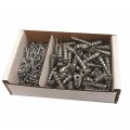 Lindstrom Tfp2eza200 8 Metal Zinc Ez Wall Anchors With Screws Pack Of 100 