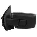 Tow Mirror 2021-2024 Ford For F150 Pickup Truck With Power Adjusted Heated Black Cap Housingtowing Driver S Side