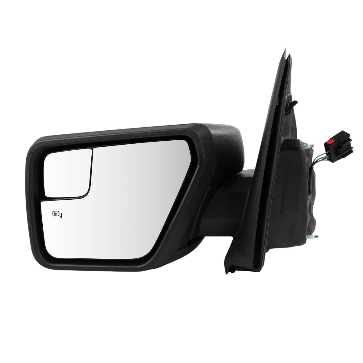 Tow Mirror 2021-2024 Ford For F150 Pickup Truck With Power Adjusted Heated Black Cap Housingtowing Driver S Side