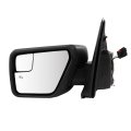 Tow Mirror 2021-2024 Ford For F150 Pickup Truck With Power Adjusted Heated Black Cap Housingtowing Driver S Side 