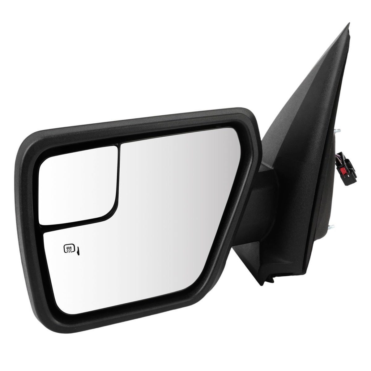 Tow Mirror 2021-2024 Ford For F150 Pickup Truck With Power Adjusted Heated Black Cap Housingtowing Driver S Side