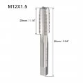 Uxcell Metric Machine Tap Left Hand M12 Thread 1 5 Pitch H2 4 Flutes High Speed Steel Screw Taps Tapping Tool