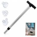 Rv Vent Cover Opener Stick And Extension Handle 20 To 30 In Adjustable Length Roof Crank Tool With Three Interchangeable Heads 