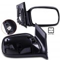 Ocpty Black Driver Side And Passenger View Mirror Smooth With Power Adjustment Non-folding Non-heated Compatible For 2006-2011