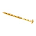 Wood Screws Flat Head Phillips Drive 10 X 3 In Solid Brass 15 Pack 