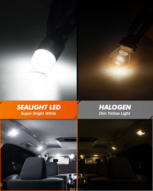 194 Led Light Bulbs 6000k White W5w 168 2825 T10 Car Interior Replacement For License Plate Dome Map And Courtesy Lights Pack