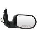Black Passenger Side View Mirror Textured With Power Adjustment Compatible For 2012-2016 Honda Cr-v 76200t0aa01