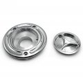 Httmt Mt249-058- Motorcycle Chrome Keyless Gas Cap Twist Off Aluminum Racing Fuel Tank Compatible With Kawasak Zx-14r Zzr1200