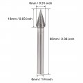 Uxcell Diamond Burrs Bits Grinding Drill Carving Rotary Tool For Glass Stone Ceramic 120 Grit 1 4 Shank 8mm Conial 5 Pcs