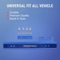 Universal Blue Front Bumper License Plate Mount Bracket Relocator Holder Bar