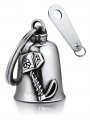 Bandmax Viking Thor Hammer Motorcycle Keychain For Men Biker Rider Stainless Steel Guardian Bells Fot Luck Safe Driving Gremlin 