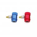 Boomboost 1 Piece Pair 234yf High Low Side Manual Coupler Red Blue For Jaguar Land Rover 1 4 Sae Connector Car Air Conditioning 
