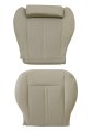 Front Driver And Passenger Bottom Replacement Perforated Leather Seat Cover Tan For Cadillac Srx 2010 2011 2012 2013 2014 2015 