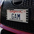Rustic Subdued American Flag Wood Grain Design License Plate Tag Frame
