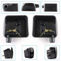 Kmfcdae Side Mirror Lights Rear View Mirrors Housing With White Led Spot Amber Turn Signal Light Fit For Jeep Wrangler Jk Jku