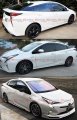 Smoke Tinted Low Profile Window Visor Rain Guard Deflector With Compatible For 2016-2022 Toyota Prius