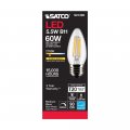Satco 6pk 5 5w B11 Led 2700k Medium Base Dimmable 60w Equiv