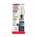 Satco 6pk 5 5w B11 Led 2700k Medium Base Dimmable 60w Equiv