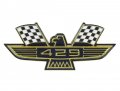 Auto Krafters Compatible Replacement For Gold On Black A 429a Eagle Checked Flags Reproduction Fender Emblem C2az-16228h