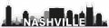 Stickertalk Nashville Skyline Vinyl Sticker 10 Inches By 2 5 