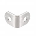 Uxcell Cabinet Cupboard Stainless Steel Flange Corner Brace Trapeziform Angle Brackets 20pcs