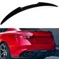Vq Style Gloss Black High Kick Rear Trunk Spoiler Wing Compatible For 2015-2023 Alfa Romeo Giulia Quadrifoglio
