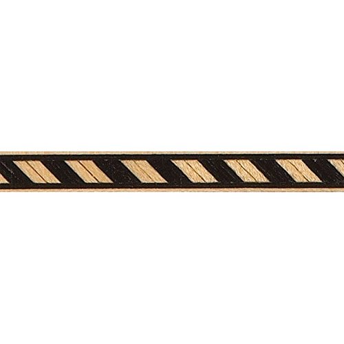 Black Maple Angled Inlay Banding 1 4 In W