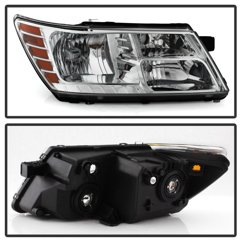 2009-2020 Dodge Journey Replacement Headlight Headlamp With Chrome Trim Passenger Side Only
