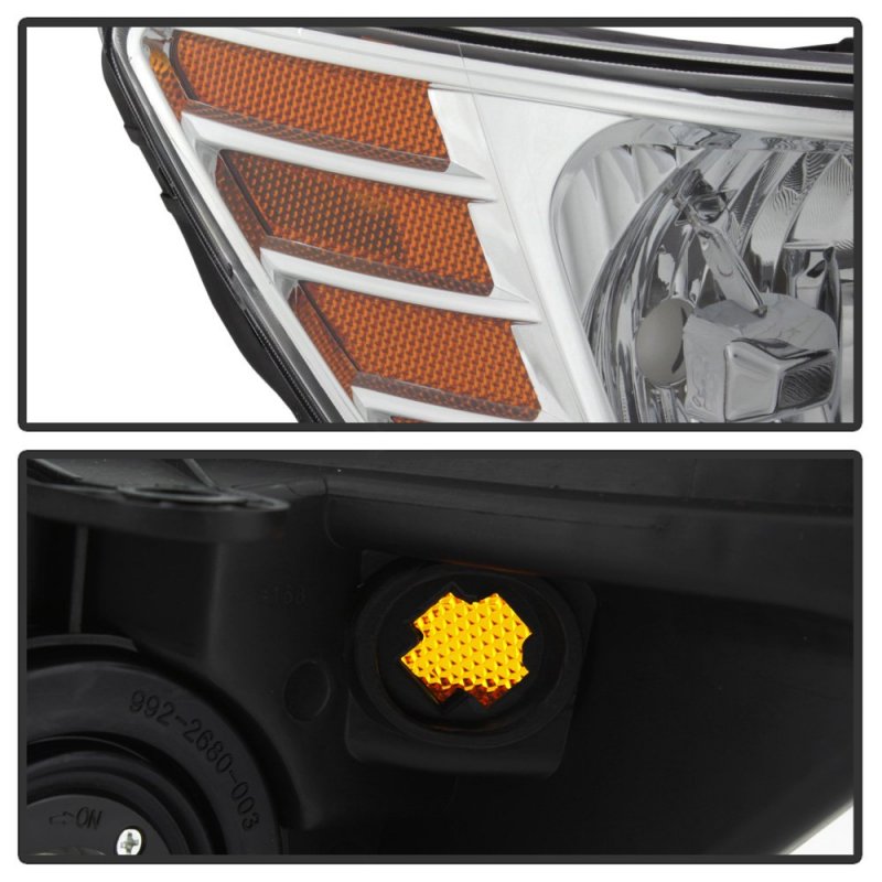 2009-2020 Dodge Journey Replacement Headlight Headlamp With Chrome Trim Passenger Side Only