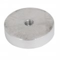 Uxcell 40mm Diameter 10mm Thickness M8 Thread Aluminum Disc Hardware For Glass Table