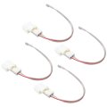 4pcs Car Door Speaker Wiring Harness Adapter Connector Plug Wires Fit For Subaru 2012-2018 Crosstrek 2008-2019 Impreza 