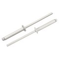 50pcs 1 8 X3 4 Round Head Blind Rivets Zinc-plated Carbon Steel Grip And Mandrel Cap Gray 