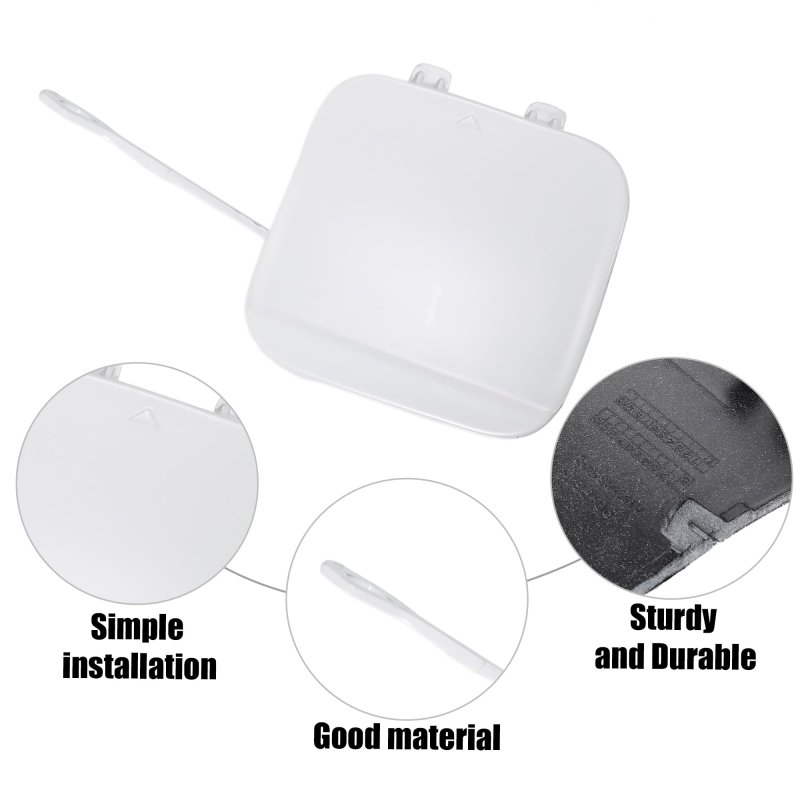 Acropix Front Car Bumper Tow Hook Cover Towing Eye Cap Fit For Mercedes Benz Gla 250 Pack Of 1 White