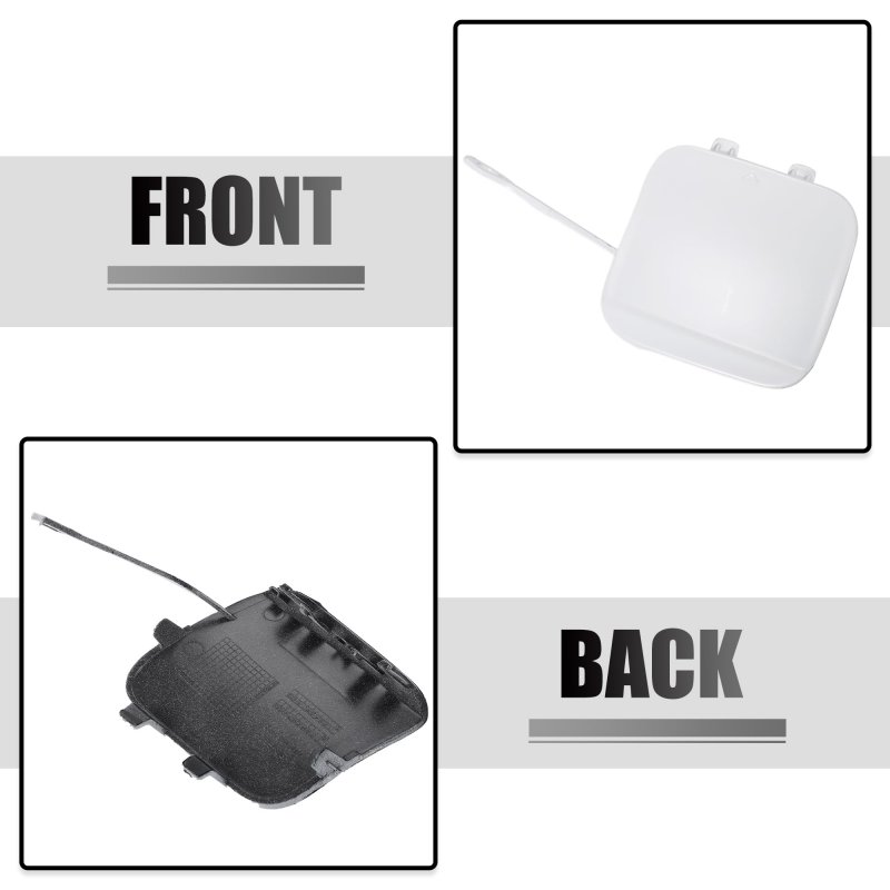 Acropix Front Car Bumper Tow Hook Cover Towing Eye Cap Fit For Mercedes Benz Gla 250 Pack Of 1 White