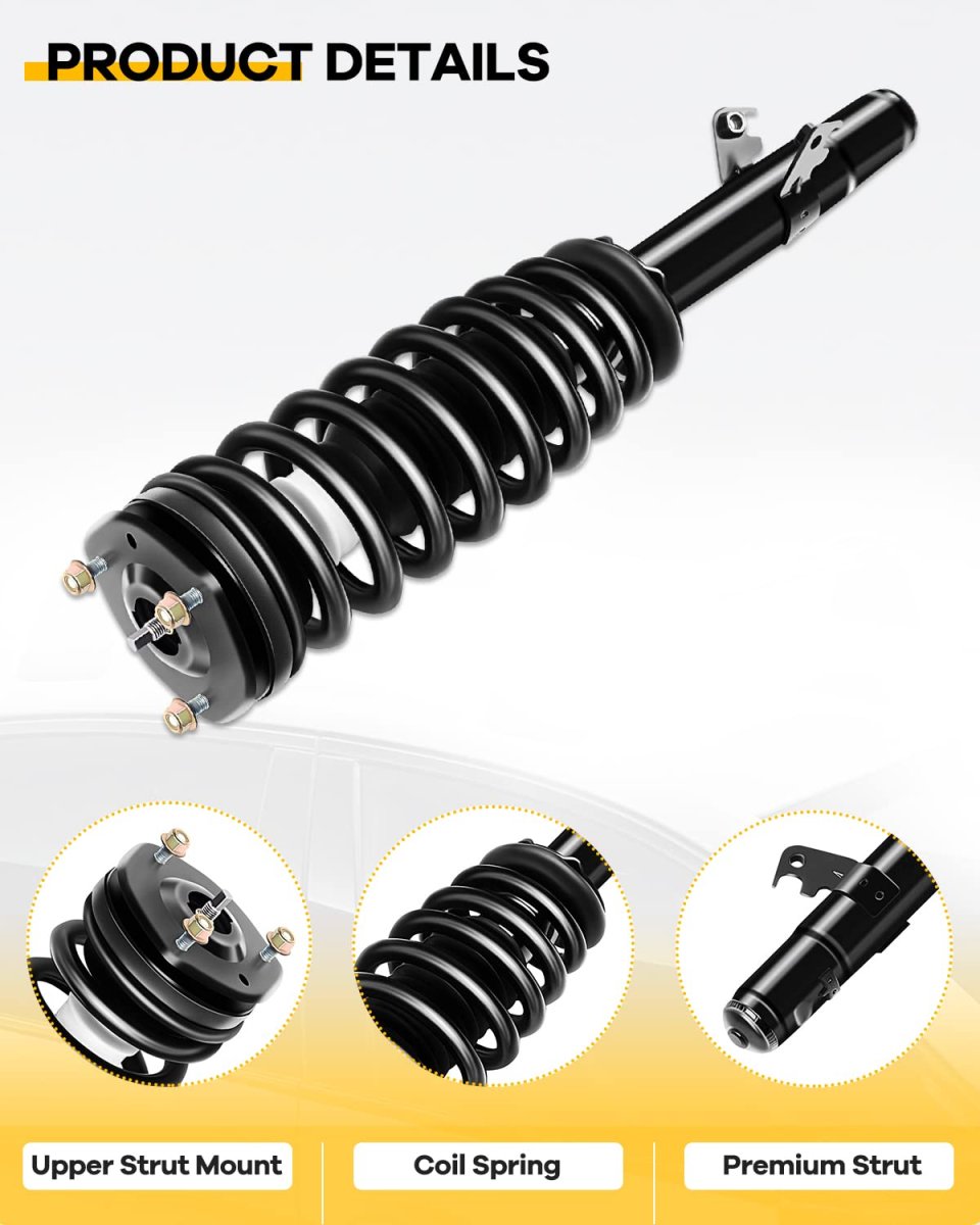 Front Complete Struts Assembly Shock Absorbers With Coil Spring For Ford Fusion And Mercury Milan 2006 2007 2008 2009 Fits 3 0l