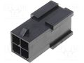 Molex Micro-fit 3 0 Dual Row 4 Circuits Male Female Receptacle Plug W Terminal Sockets Pack Of 5 Set 