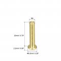 Uxcell Brass Machine Screws M4x20mm Phillips Pan Head Fastener Bolts For Furniture Office Equipment Electronics 36pcs